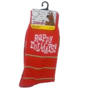 Wholesale - 1pk MEN SCOOBY DOO ROLIDAYS SOCKS SIZE 10-13, UPC: 193159152758